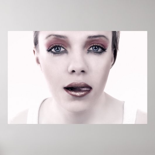 Mode vrouwenportret poster (Voorkant)