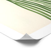 Mode Wandschildering Kalm Zittende Vrouw - Groene Poster (Hoek)