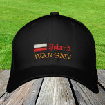 Mode Warschau en Polen/Poolse vlag Geborduurde Pet<br><div class="desc">Ingeborduurde Petten: Polen & Warschau,  mode van de Poolse vlag Baseball/vrachtwagenhoeden voor patriotten van Polska - houd van mijn land,  reizen,  vakantie/sportfans</div>
