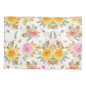 Mode Waterverf Floral Kussensloop (Achterkant-Links)