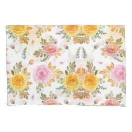 Mode Waterverf Floral Kussensloop