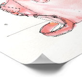 Mode waterverf | Nu kopen-droog later Poster (Hoek)