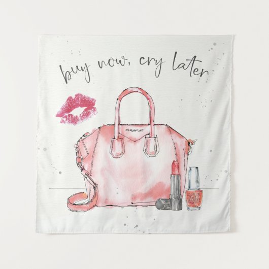 Mode waterverf | Nu kopen-droog later Wandkleed (Voorkant (horizontaal))