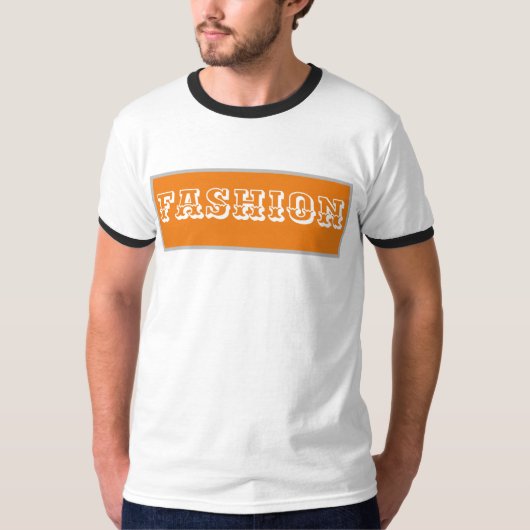 Mode wit en geel t-shirt (Voorkant)
