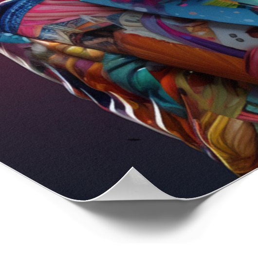 Mode witte neushoorn poster (Hoek)