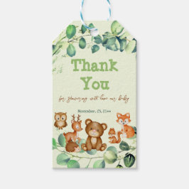 Mode Woodland Animals Greenery Eucalyptus Favor Cadeaulabel
