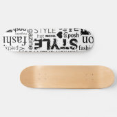 Mode Word Collage Vector Illustratie - alt Skateboard (Horizontaal)