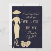  Mode wordt mijn Bloemenmeisje-kaart Kaart (Voorkant)