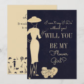 Mode wordt mijn Bloemenmeisje-kaart Kaart (Voorkant / Achterkant)