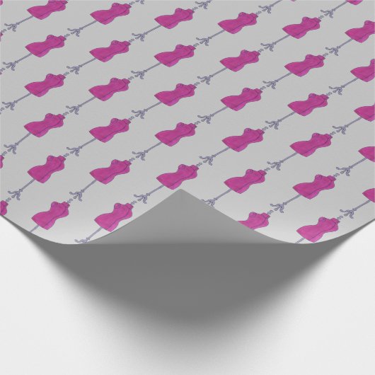 Mode zaaigoed Mannequin Dressform Cadeaupapier (Hoek)