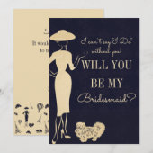 Mode zal je mijn Bridesmaïde Kaart zijn (Voorkant / Achterkant)