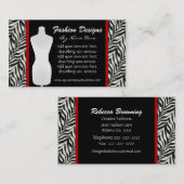 Mode Zebra Print Visitekaartje (Voorkant / Achterkant)