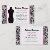 Mode Zebra Print Visitekaartje (Voorkant / Achterkant)