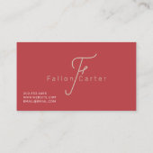 Mode, zeemleder, verandering van naaiwerk visitekaartje (Achterkant)