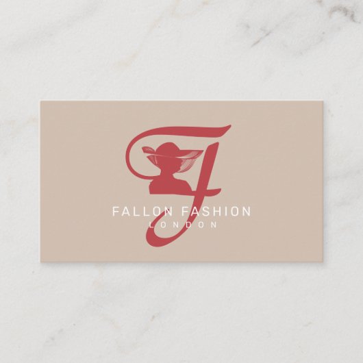 Mode, zeemleder, verandering van naaiwerk visitekaartje (Voorkant)