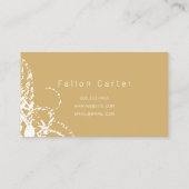 Mode, zeemleder, verandering van naaiwerk visitekaartje (Achterkant)