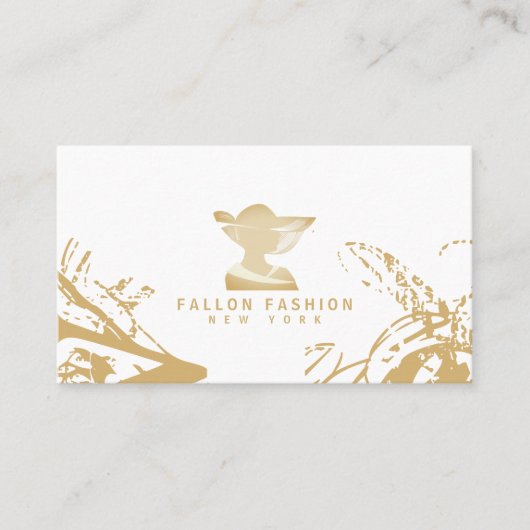 Mode, zeemleder, verandering van naaiwerk visitekaartje (Voorkant)