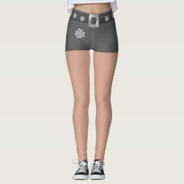 Mode Zilveren Klavers Leggings