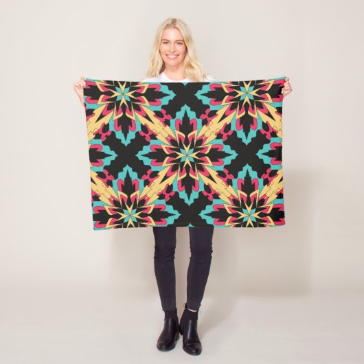 Mode zonder naadloze flora en glamour fleece deken (In situ)