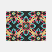 Mode zonder naadloze flora en glamour fleece deken (Voorkant (Horizontaal))