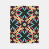 Mode zonder naadloze flora en glamour fleece deken (Voorkant)