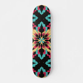 Mode zonder naadloze flora en glamour persoonlijk skateboard