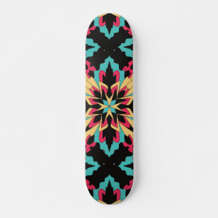Mode zonder naadloze flora en glamour persoonlijk skateboard