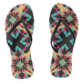 Mode zonder naadloze flora en glamour teenslippers (Voetbed)