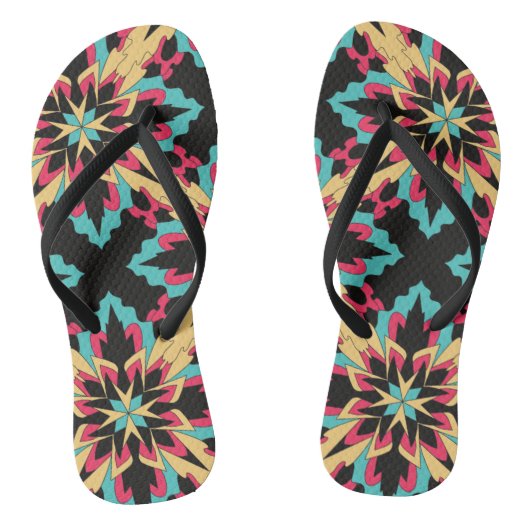 Mode zonder naadloze flora en glamour teenslippers (Voetbed)