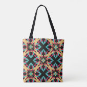 Mode zonder naadloze flora en glamour tote bag (Achterkant)