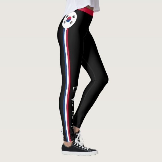 Mode Zuid-Korea en Koreaanse vlag Leggings (Rechts)