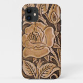 mode zuidwestelijk bloemleder Case-Mate iPhone case (Achterkant)