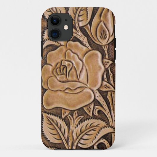 mode zuidwestelijk bloemleder Case-Mate iPhone case (Achterkant)