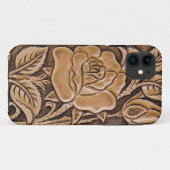 mode zuidwestelijk bloemleder Case-Mate iPhone case (Achterkant (horizontaal))