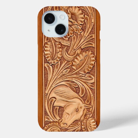 mode zuidwestelijk bloemleder Case-Mate iPhone case (Achterkant)