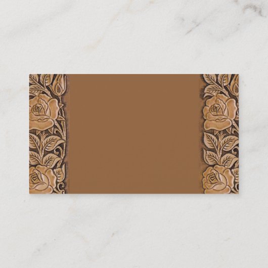 mode zuidwestelijk bloemleder visitekaartje (Achterkant)