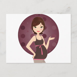 mode zwanger aankondigingskaart