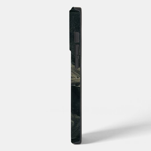 Mode Zwart Marmer Cool Case-Mate iPhone Case (Achterkant / Links)