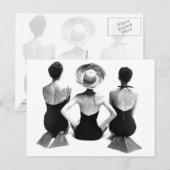 Mode zwemkleding 1950 briefkaart (Voorkant / Achterkant)