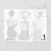 Mode zwemkleding 1950 briefkaart (Achterkant)