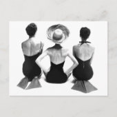 Mode zwemkleding 1950 briefkaart (Voorkant)