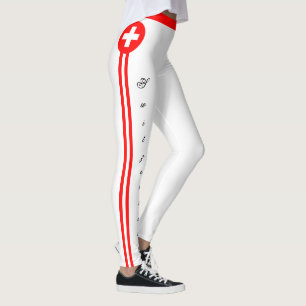 Mode Zwitserland en Zwitserse vlag, fan van reizen Leggings