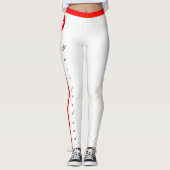 Mode Zwitserland en Zwitserse vlag, fan van reizen Leggings (Voorkant)