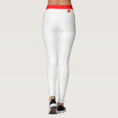 Mode Zwitserland en Zwitserse vlag, fan van reizen Leggings (Achterkant)