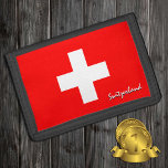 Mode Zwitserse vlag, Zwitserse patriotten/sport Drievoud Portemonnee<br><div class="desc">WALLETS: mode Zwitserland en Zwitserse vlag - hou van mijn land,  reiscadeaus,  verjaardag van opa,  nationale patriotten/sportfans</div>