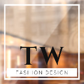 Modebedrijfsbord Transparant Wit Raamsticker (Vel 2)