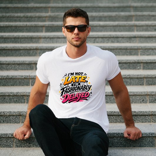 Modebewust Uitgesteld Grappige Typografie T-shirt