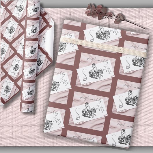 Modebewust Vijftig Chic Couture Inpakpapier