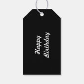 Modebewuste Dame in Stiletto Cadeautags Cadeaulabel (Achterkant)