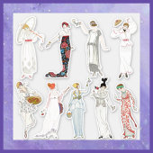 Modebewuste dames sticker